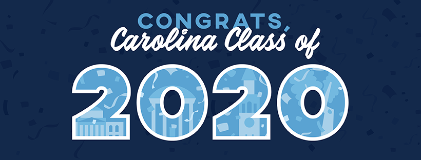 A downloadable cover photo image that says "Congrats, Carolina Class of 2020"