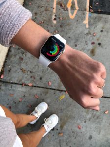 Apple watch on a wrist 